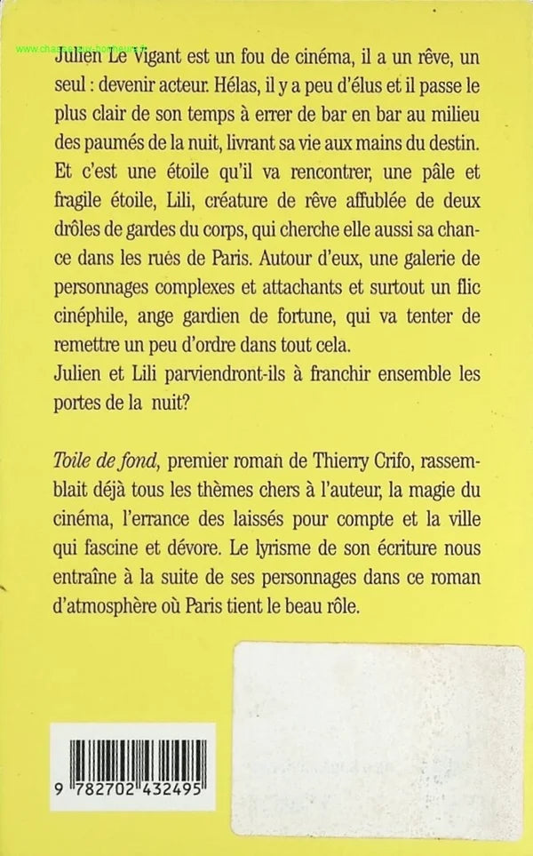 Backdrop - Thierry Crifo - book