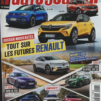 All about future Renaults - L'auto journal - n° 1096 - 2021 - magazine review - car