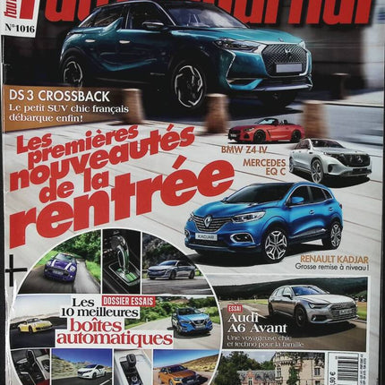 BMW Z4 Mercedes EQ C - L'auto journal - n° 1016 - 2018 - magazine review - car