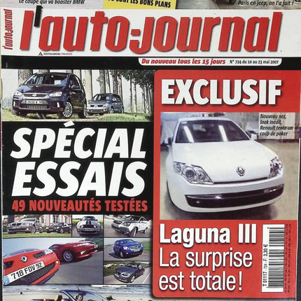 Spécial essais - L'auto journal - n° 724 - 2007 - revue magazine - voiture