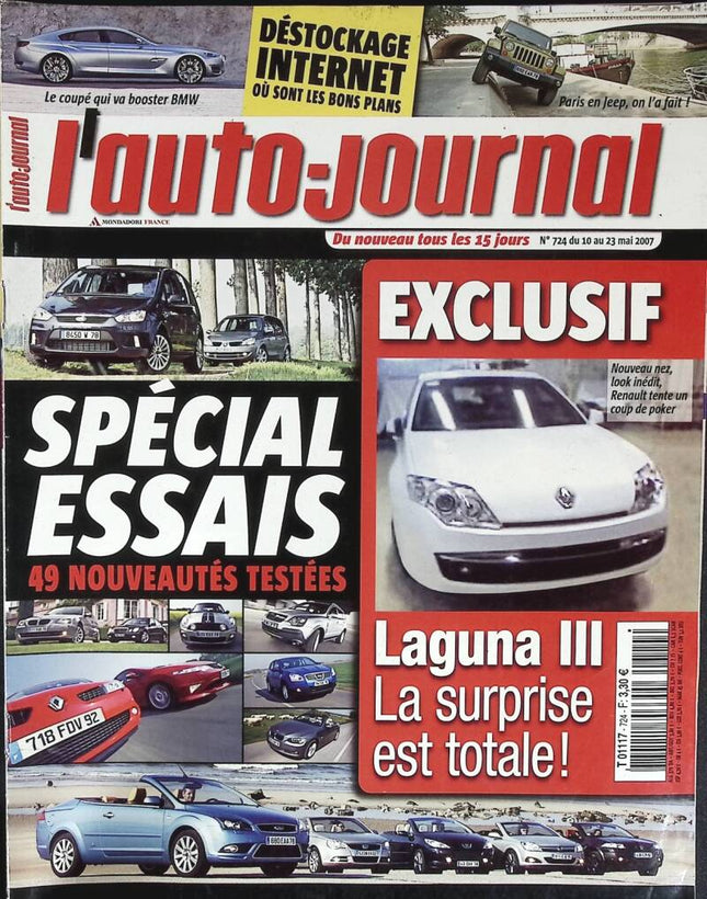 Special tests - L'auto journal - n° 724 - 2007 - magazine review - car