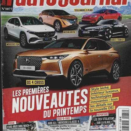 Tesla Mercedes EQA DS 4 Cross - L'auto journal - n° 1077 - 2021 - magazine review - car