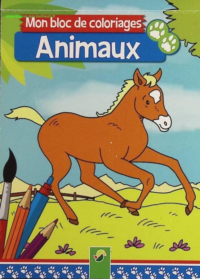 Animaux - Mon bloc de coloriages - livre