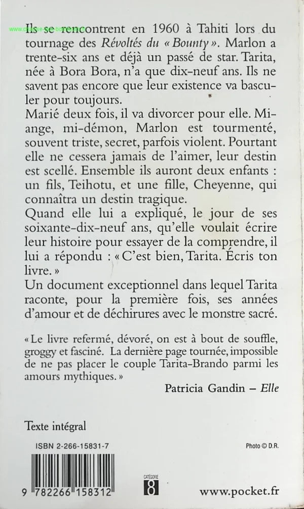 Marlon Brando, my love, my tear - Tarita Teriipaia - book