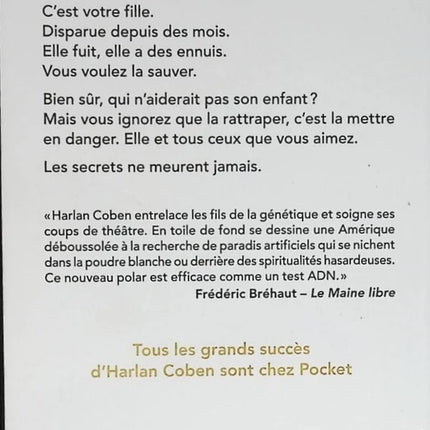 Ne t'enfuis plus - Harlan Coben - livre