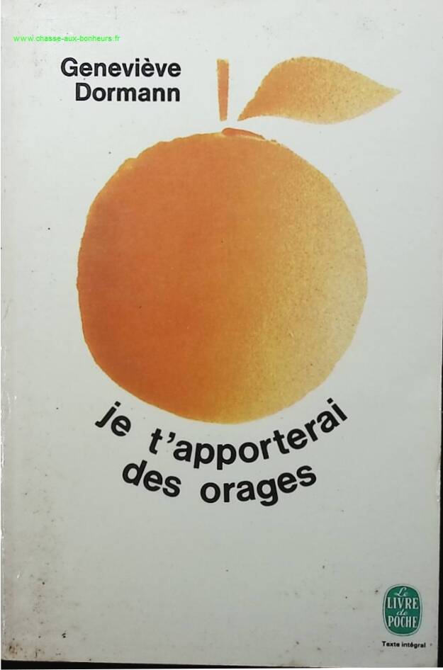 I'll Bring You Storms - Geneviève Dormann - book