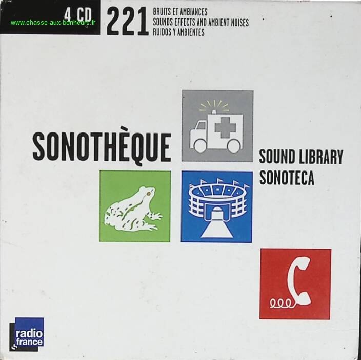 Sound Library - 221 Sounds and Ambiances - 4 Audio CDs - CD
