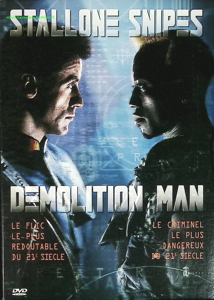 Demolition Man - Sylvester Stallone, Wesley Snipes, Sandra Bullock - SF action DVD