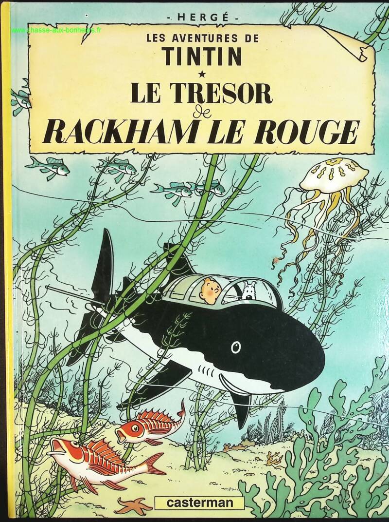 Les Aventures De Tintin - Tome 12 - Le Trésor De Rackham Le Rouge - Hergé - livre BD