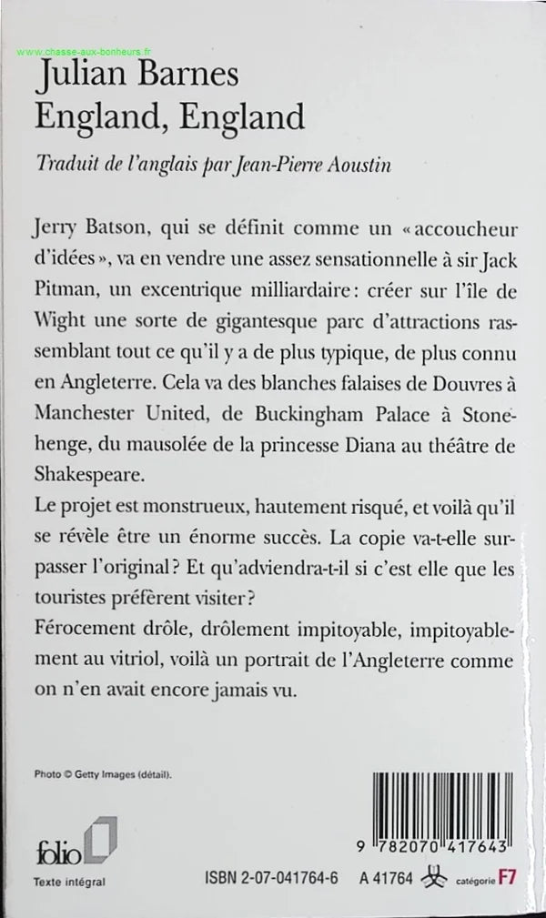England, England - Julian Barnes - livre