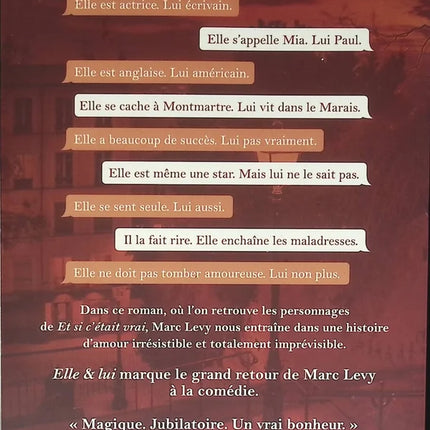 Elle et lui - Marc Levy - livre