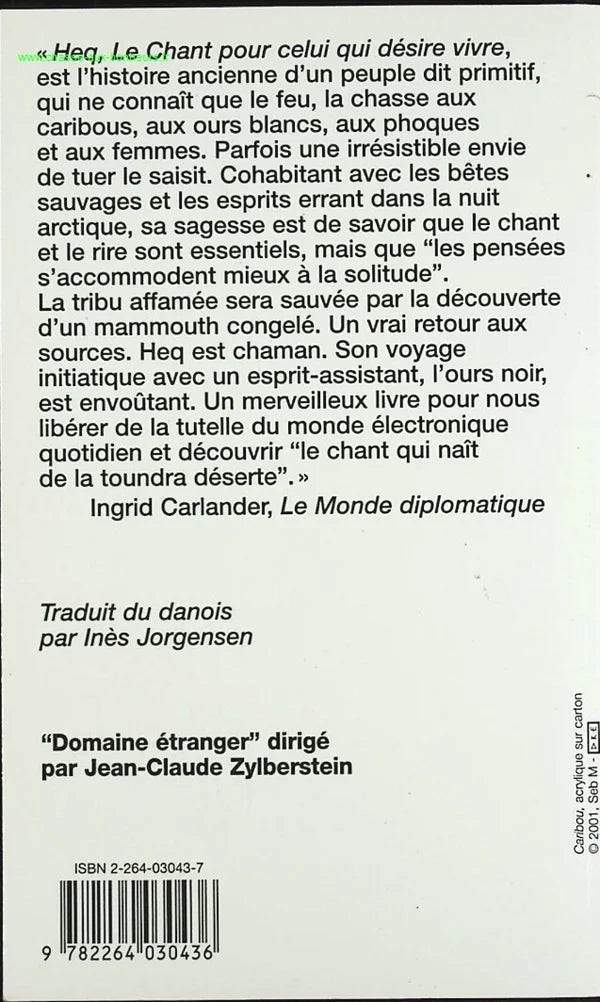 The Song for One Who Desires to Live Volume 1 - Heq - Jørn Riel - book