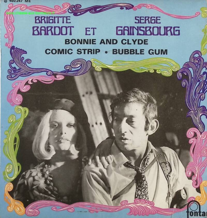 Bonnie and Clyde - Brigitte Bardot Serge Gainsbourg - 45 rpm vinyl record