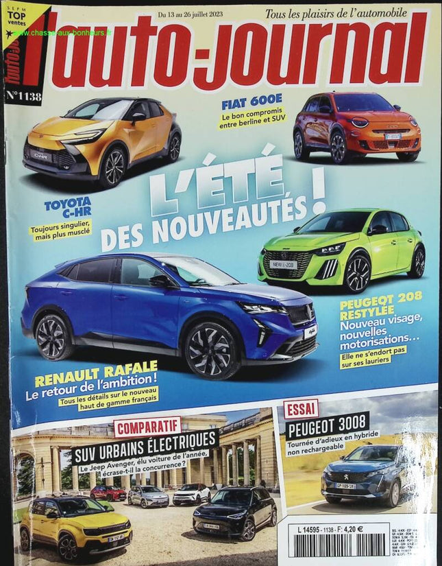 L'été des nouveautés - L'auto journal - n° 1138 - 2023 - revue magazine - voiture