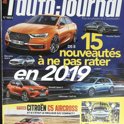 15 Neuheiten für 2019 - L'auto journal - Nr. 1021 - 2018 - Zeitschriftenbericht - Auto