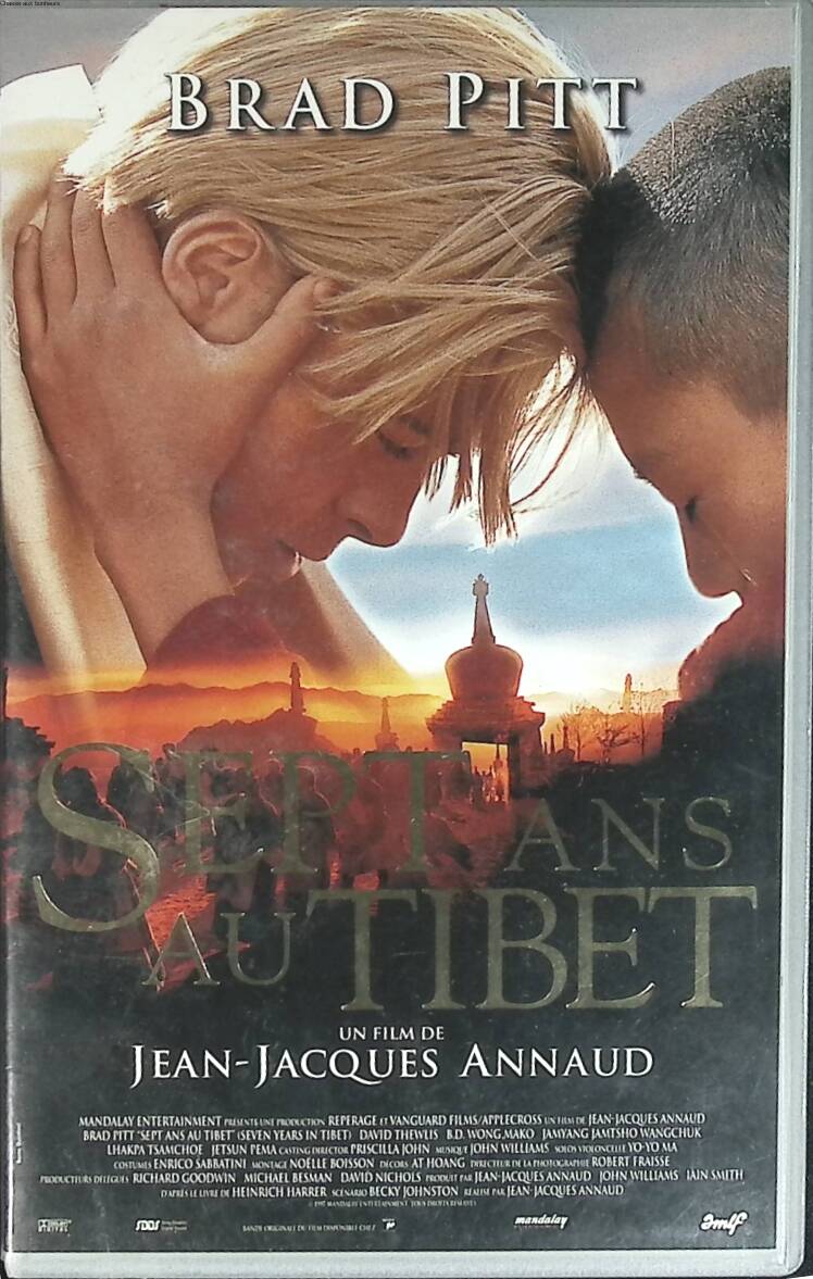 7 Jahre in Tibet – Brad Pitt – VHS-Videokassette K7