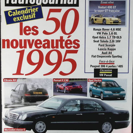 Les 50 nouveautés 1995 - L'auto journal - n° 20 - 1994 - revue magazine - voiture
