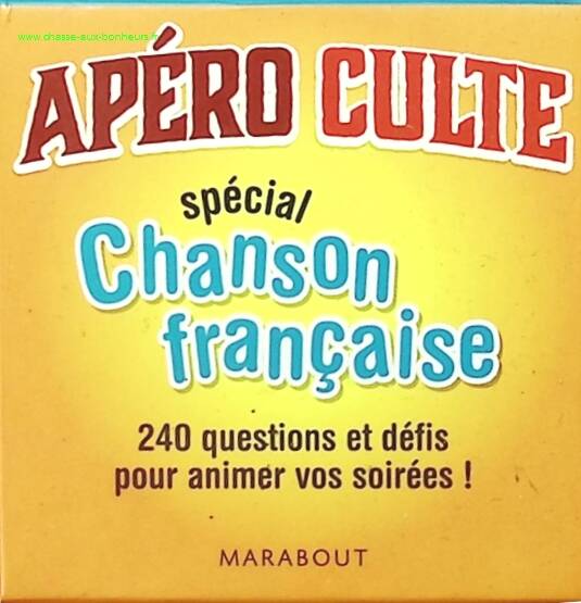 Cult Apéro Special French Song - Marabout - board game