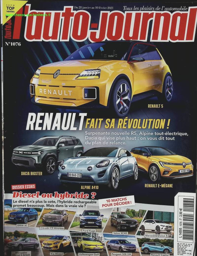 Renault fait sa révolution - L'auto journal - n° 1076 - 2021 - revue magazine - voiture