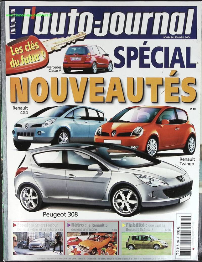 Spécial nouveautés - L'auto journal - n° 644 - 2004 - revue magazine - voiture