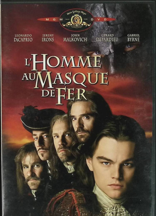 Der Mann mit der eisernen Maske – Leonardo DiCaprio – Jeremy Irons – John Malkovich – Gérard Depardieu – Historische Abenteuer-DVD