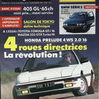 4 roue directrices la révolution - L'auto journal - n° 20 - 1987 - revue magazine - voiture