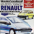 Les petits Espace Renault - L'auto journal - n° 6 - 1992 - revue magazine - voiture