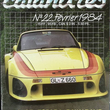 Calandres - n° 22 - 1984 - revue magazine - voiture