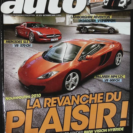 Mercedes SLS MC Laren MP4 12C - Sport auto - n° 573 - 2009 - magazine review - car
