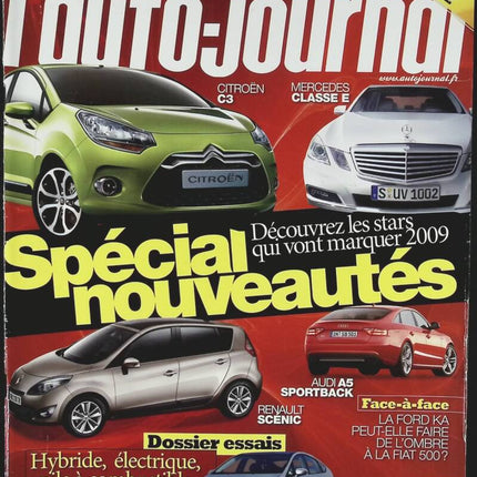 Spécial nouveautés - L'auto journal - n° 763 - 2008 - revue magazine - voiture