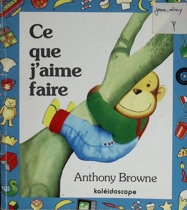 What I Like to Do - BROWNE Anthony - 1990 - book