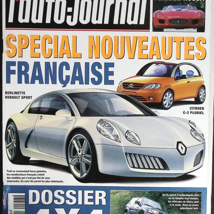Spécial nouveautés française - L'auto journal - n° 548 - 2000 - revue magazine - voiture