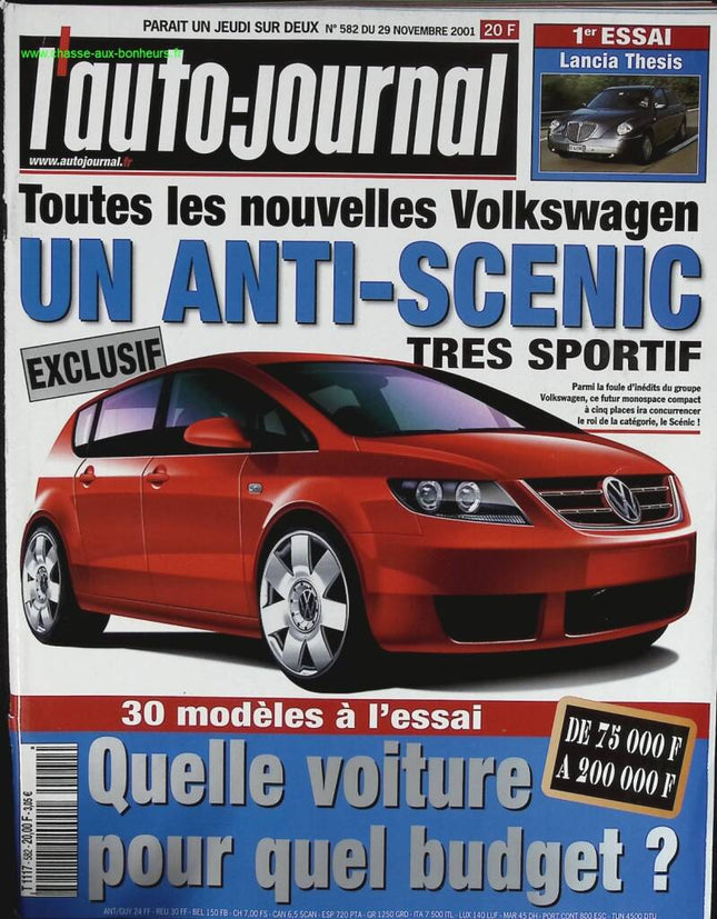 Alle aktuellen Volkswagen-Neuigkeiten - L'auto journal - Nr. 582 - 2001 - Zeitschriftenbericht - Auto