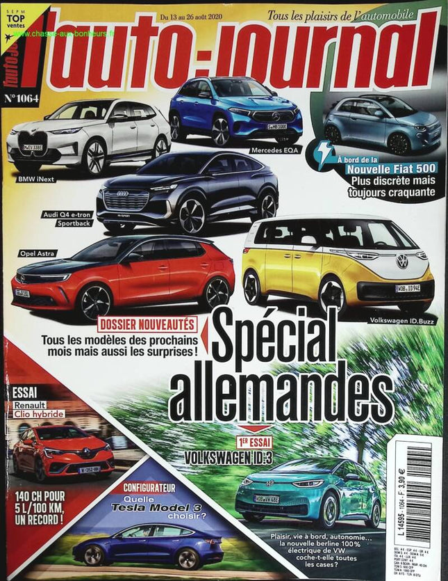 Spécial allemandes - L'auto journal - n° 1064 - 2020 - revue magazine - voiture
