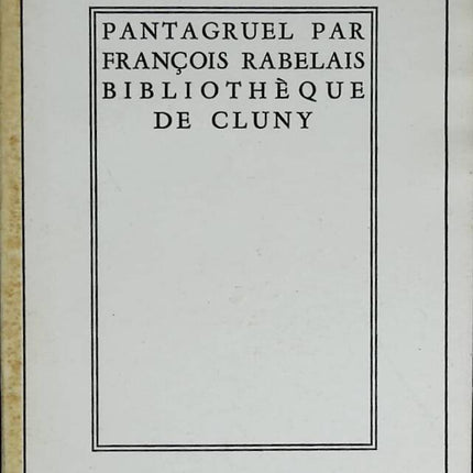 Pantagruel-Bibliothek von Cluny – François Rabelais – 1959 – Buch