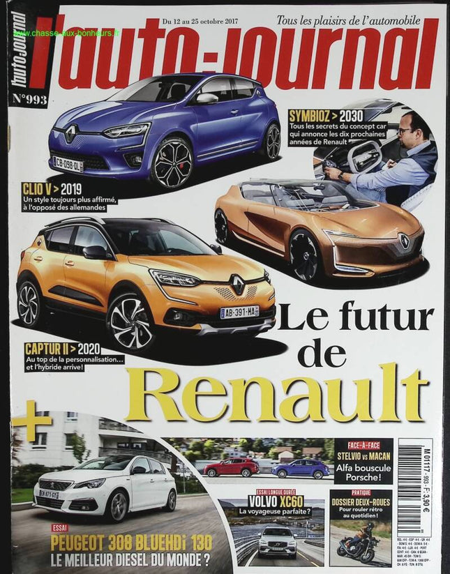 Le futur de Renault - L'auto journal - n° 993 - 2017 - revue magazine - voiture