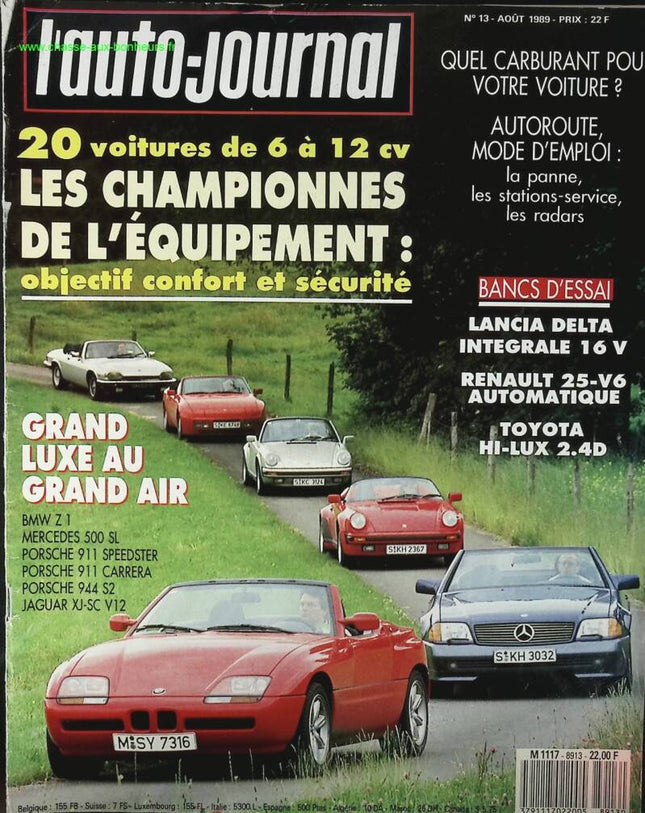 Lancia Delta Integrale 16 V - L'auto journal - n° 13 - 1989 - magazine review - car