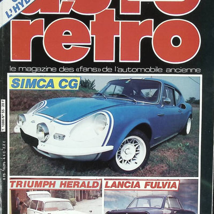 Simca CG Triumph Herald Lancia Fulvia – Retro Auto Moto – Nr. 55 – 1985 – Zeitschriftenrezension – Auto