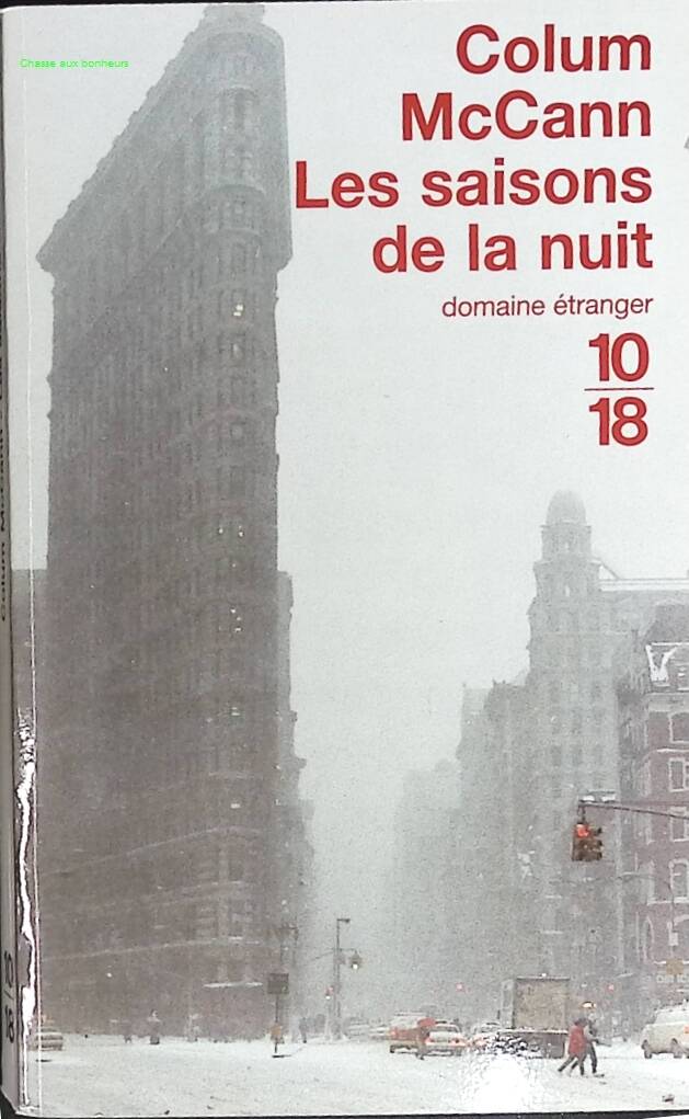 Les Saisons de la nuit - Colum McCann - livre
