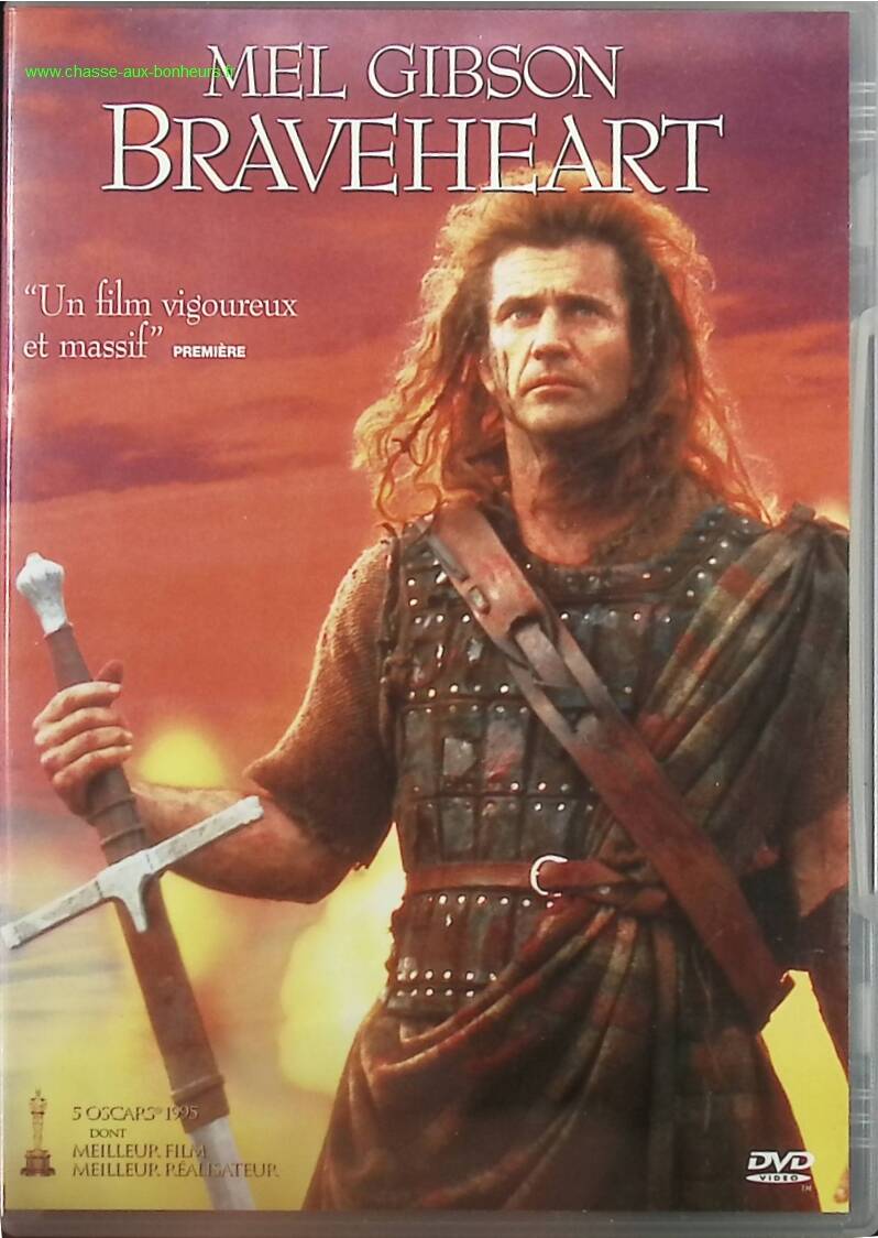 Braveheart – Mel Gibson – Sophie Marceau, historische DVD