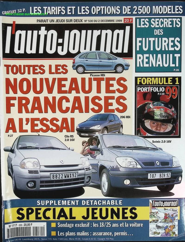 Alle neuen französischen Modelle im Test - L'auto journal - Nr. 530 - 1999 - Zeitschriftenbericht - Auto