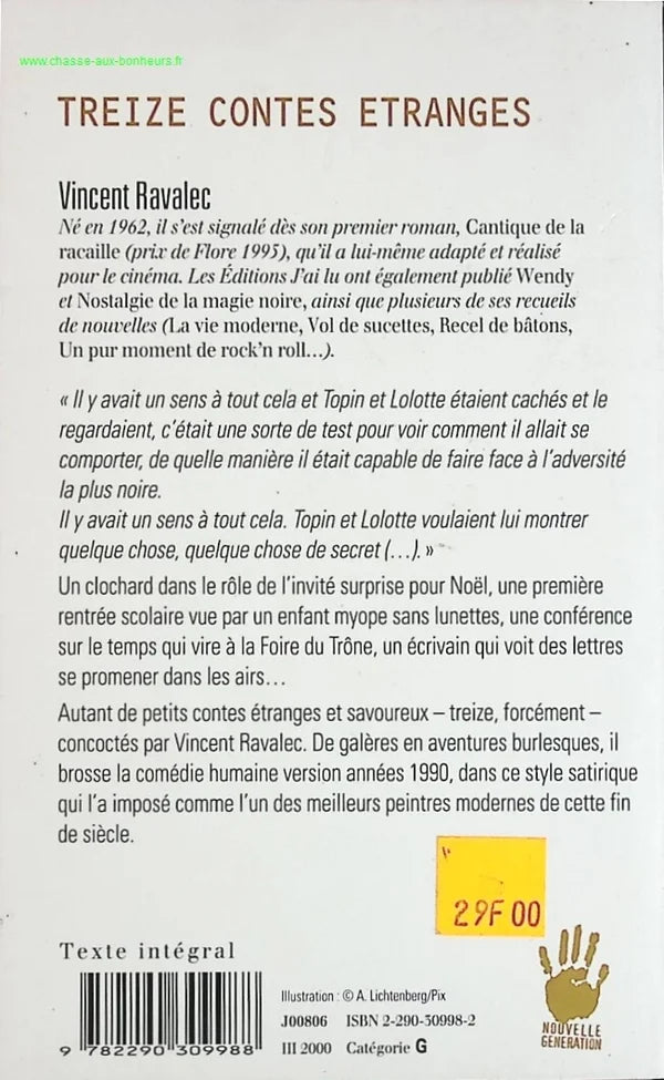 Thirteen Strange Tales - Vincent Ravalec - book