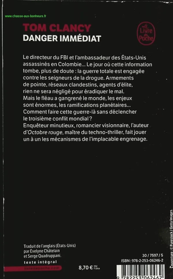 Danger immédiat - Tom Clancy - livre