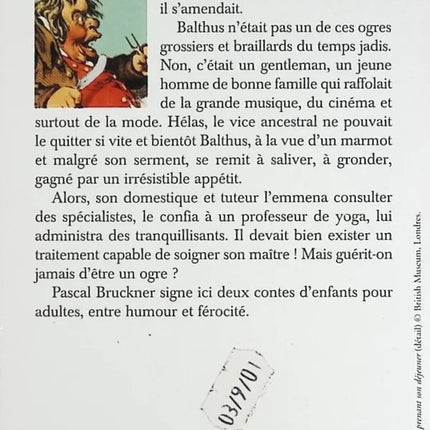 Les Ogres anonymes - Pascal Bruckner - livre