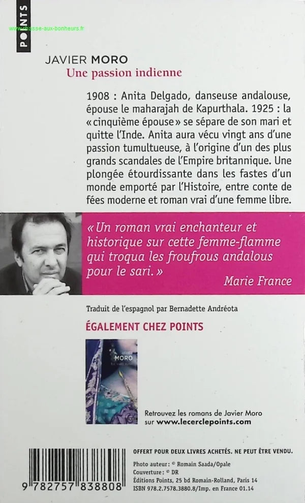 An Indian Passion. The True Story of the Princess of Kaparthala - Javier Moro - book