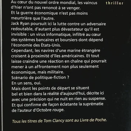 Dette d'honneur, tome 2 - Tom Clancy - livre