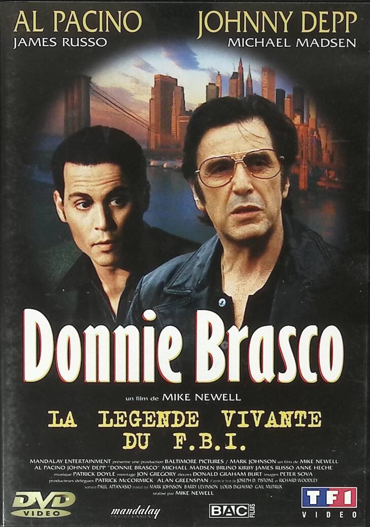 Donnie Brasco - Johnny Depp, Al Pacino - DVD detective thriller
