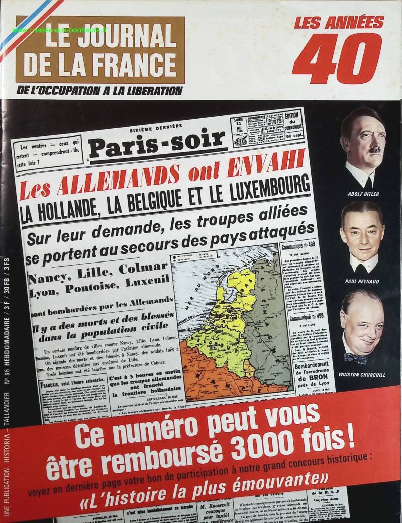 Paris soir - No. 96 - The newspaper of France in the 1940s - Magazine review book