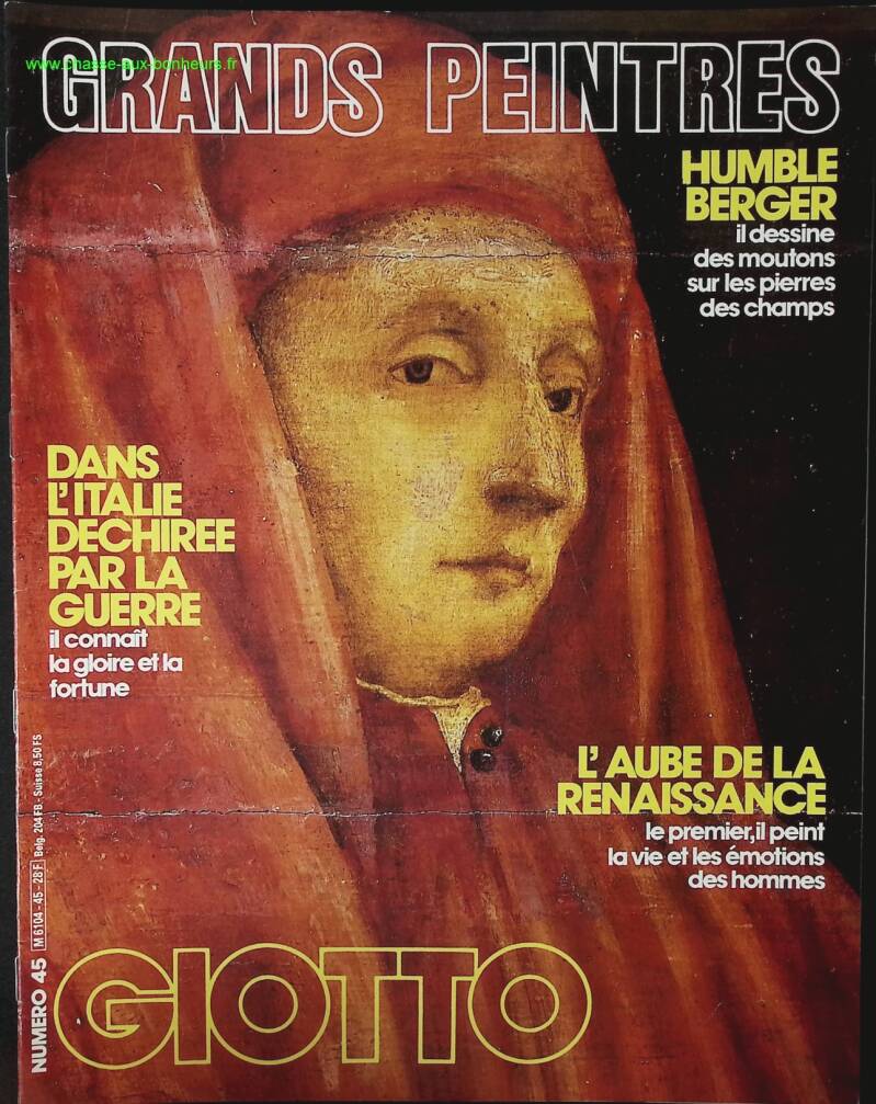 Giotto - Grands Peintres - n° 45 - revue magazine + 4 reproductions - ART peinture