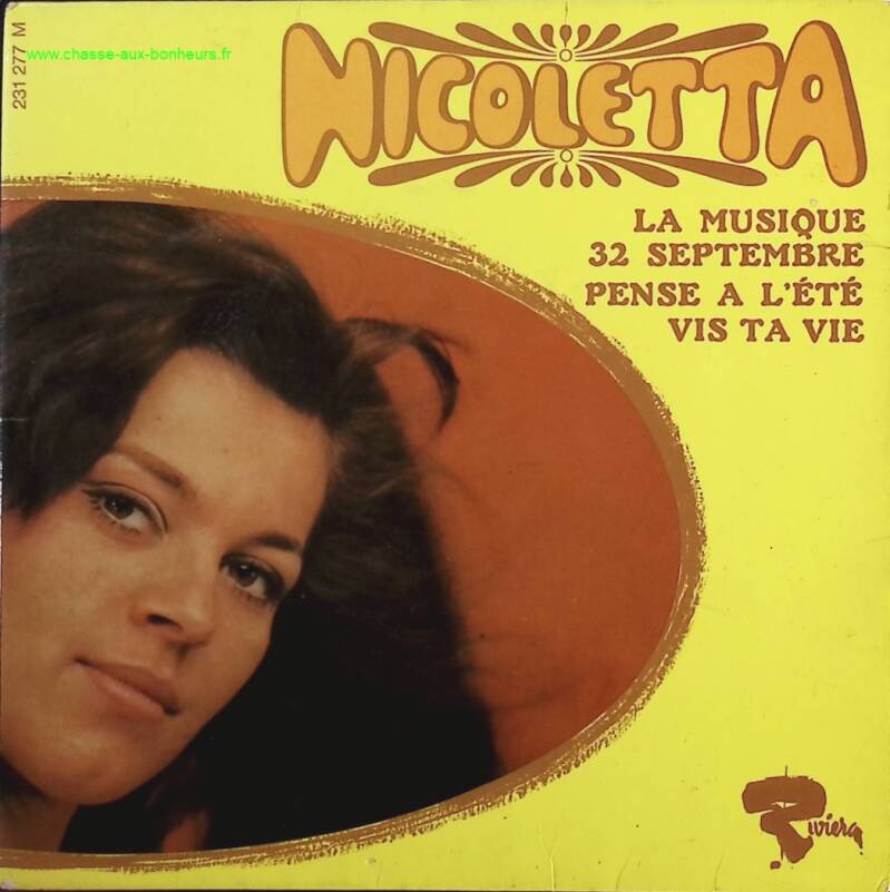 La musique - Nicoletta - disque vinyle 45 tours